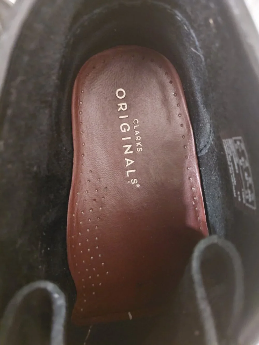 Clarks leather all black Wallabees boots